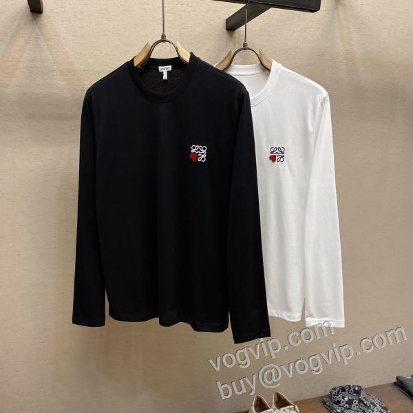 2026秋冬季新作 ロエベ コピー ブランド 個性的なデザイン  CTSLOE029 長袖Tシャツ 2色可選
