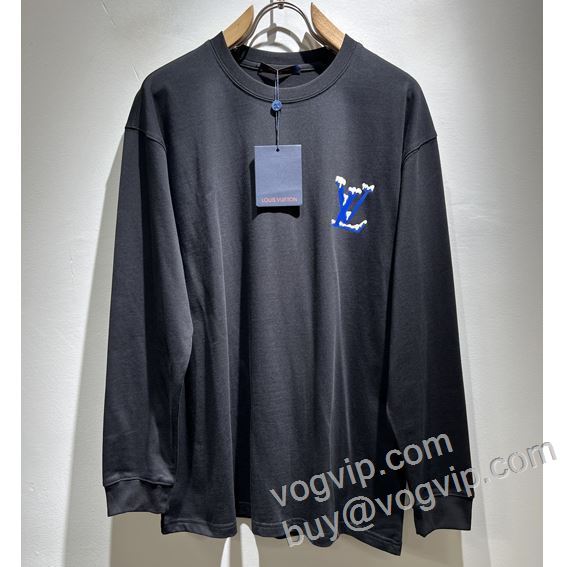 2026年モデル入荷 ルイ ヴィトン スーパーコピー CTSLV002 海外限定ライン 長袖Tシャツ 4色可選