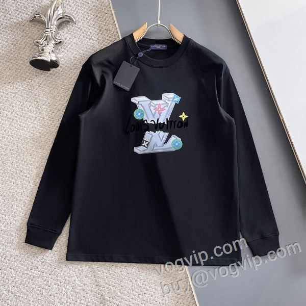 芸能人に愛用者続出 ルイ ヴィトン ブランドコピー CTSLV011 長袖Tシャツ 2色可選 2026お得人気セール