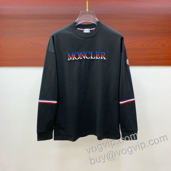 2026お買い得高品質 CTSMO020 着心地抜群 長袖Tシャツ 2色可選 モンクレール 高品質なスーパーコピー商品