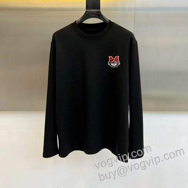 長袖Tシャツ サイズ豊富 2色可選 モンクレール 偽物ブランド 2026超激得定番 CTSMO028