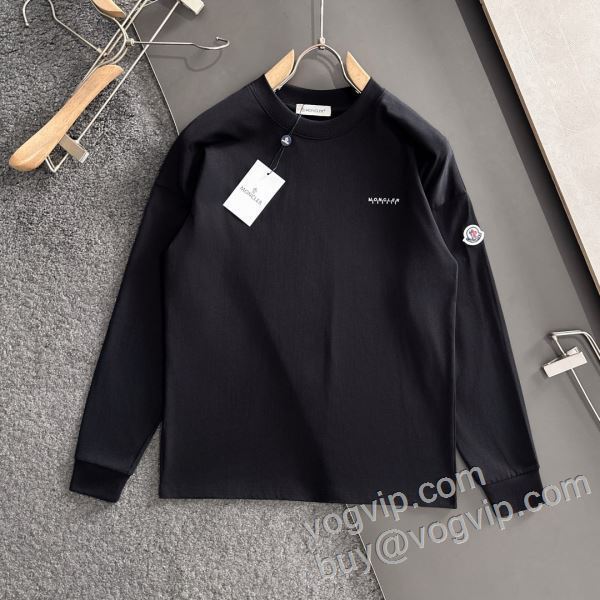 長袖Tシャツ お洒落自在 2色可選 モンクレール コピーブランド 2026秋冬季超人気 CTSMO059