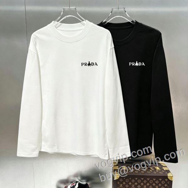 プラダ ブランドコピー 2026最安値高品質 CTSPR001 長袖Tシャツ 2色可選 最安値に挑戦