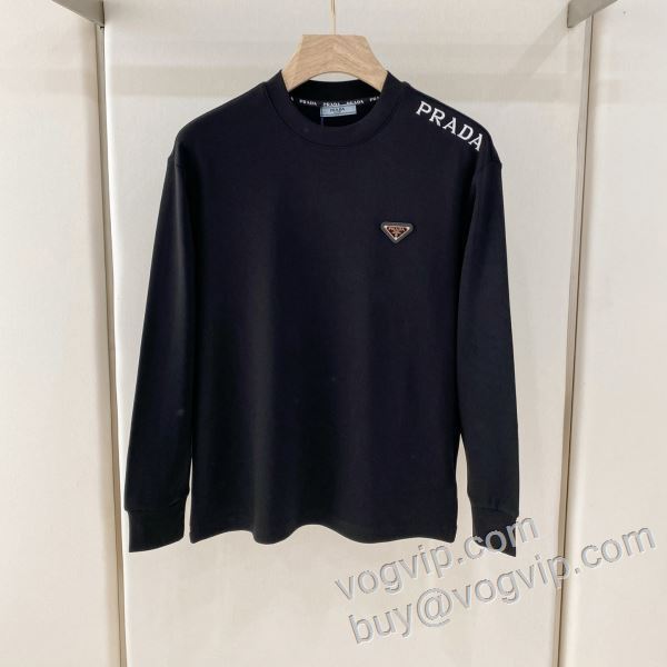 2026新作入荷格安 プラダ スーパーコピー 激安 個性的 CTSPR006 長袖Tシャツ 2色可選