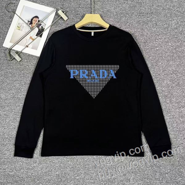 2026秋冬季新作 プラダ スーパーコピー 激安 人気ブランド  CTSPR018 長袖Tシャツ 2色可選