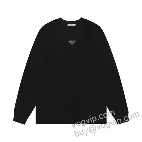 2026年モデル入荷 プラダ スーパーブランドコピー品質保証 ファション性の高い CTSPR038 長袖Tシャツ 2色可選