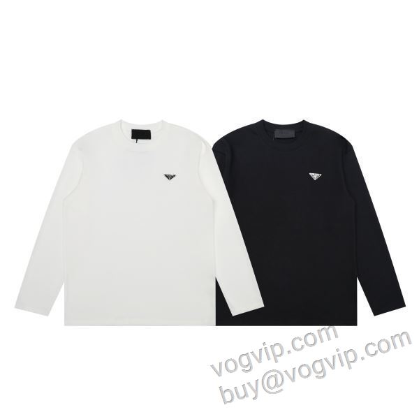プラダ PRADA 2026新作登場 CTSPR040 長袖Tシャツ 落ち着いた感覚 2色可選 ブランドコピー代引き専門店