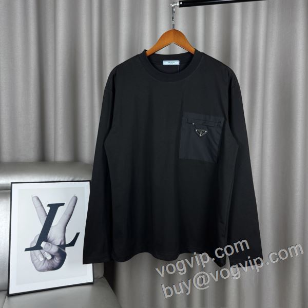 プラダ PRADA 長く愛用できる CTSPR042 長袖Tシャツ ブランドスーパーコピー 激安専門店 2026新作登場