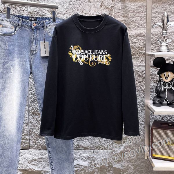 大人の個性を。ヴェルサーチ コピー CTSVS003 長袖Tシャツ 2色可選 2026秋冬季超人気