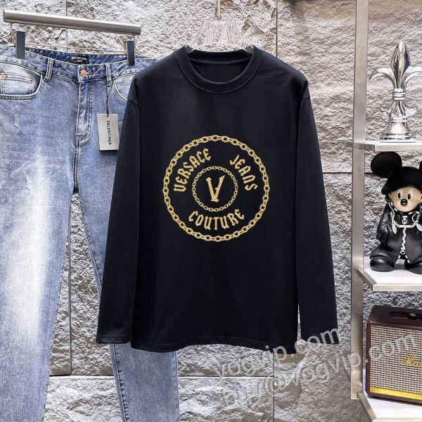 2026年モデル入荷 ヴェルサーチ ブランドスーパーコピー 大好評? CTSVS010 長袖Tシャツ 2色可選