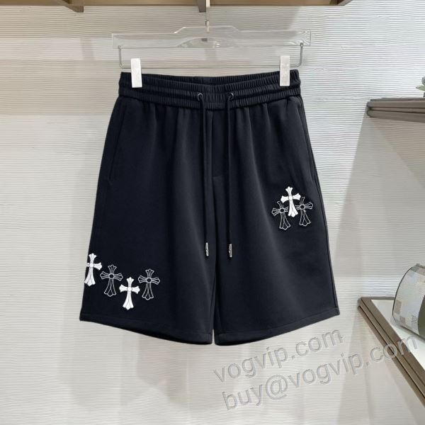 上品な輝きを放つ形 クロムハーツ ブランドコピー DKCHR023 ショートパンツ ビーチパンツ 2色可選 2026驚きの破格値セール