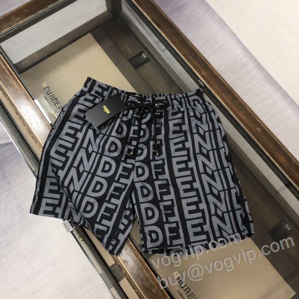 優しい色合い ショートパンツ ビーチパンツ フェンディ 偽物ブランド 2026新作入荷定番人気 DKFEN008 3色可選