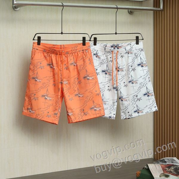 エルメス ブランドコピー 2026最新入荷 DKHE001 ショートパンツ 希少価値大！ ビーチパンツ 2色可選