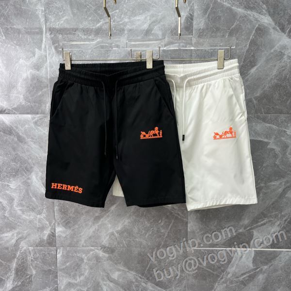 着心地抜群 ショートパンツ ビーチパンツ エルメス 偽物ブランド 2026お買い得高品質 DKHE008 2色可選