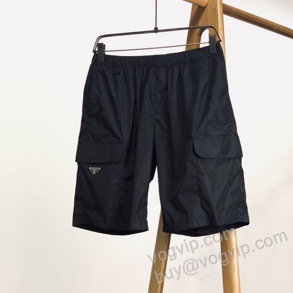 ショートパンツ セレブ愛用の超人気商品 ビーチパンツ プラダ PRADAブランド 偽物 通販 2026超激得高品質 DKPR016 3色可選