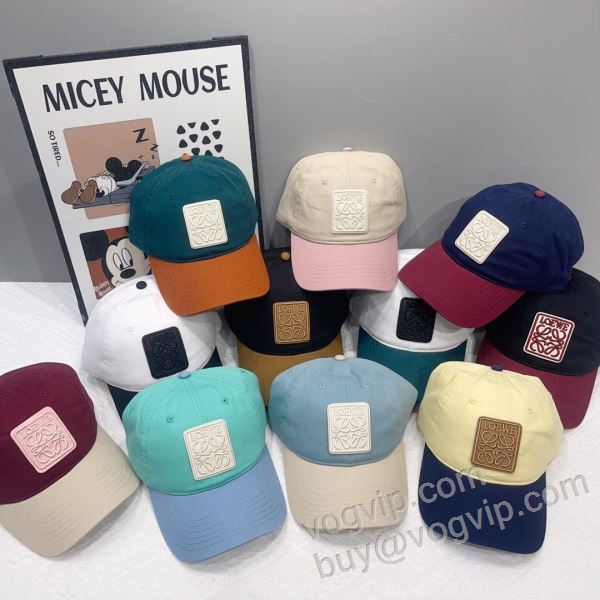スタイリッシュな印象 ロエベ LOEWEブランド 偽物 通販 MZLOE016 野球帽 キャップ ハンチング 多色選択可 2026お買い得大人気