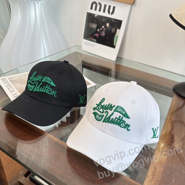 ルイ ヴィトン LOUIS VUITTONコピー ブランド 2026割引セール MZLV037 野球帽 キャップ ハンチング 2色可選 利便性に優れ
