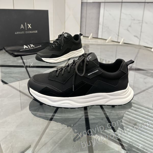 2026高級品 通販 アルマーニ コピー ブランド NXIEAR026 スニーカー カジュアルシューズ 2色可選 人気 ランキング