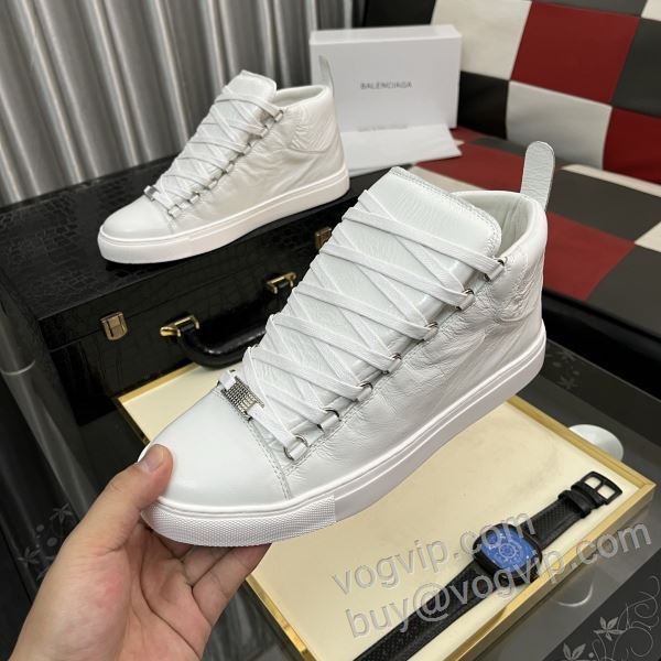 2026年モデル入荷 バレンシアガ スーパーコピー NXIEBAL002 スニーカー 上品に着こなせ ハイトップシューズ 4色可選
