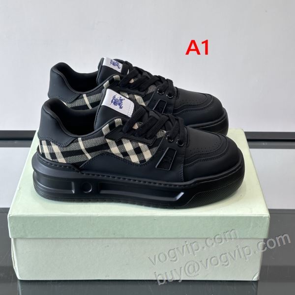 韓国の人気 バーバリー コピー NXIEBU003 スニーカー カジュアルシューズ 3色可選 2026超人気新品