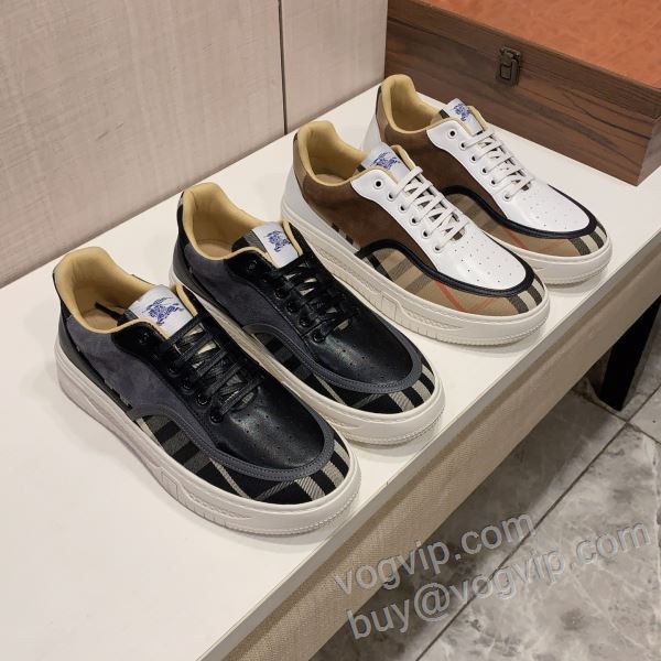 バーバリー ブランドコピー NXIEBU011 スニーカー 人気雑誌掲載 カジュアルシューズ 2色可選 2026春夏季超人気