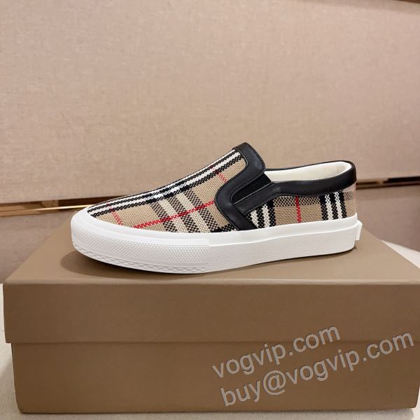 2026HOT人気セール バーバリー BURBERRYコピーブランド NXIEBU018 スリップオン カジュアルシューズ 大人気再登場