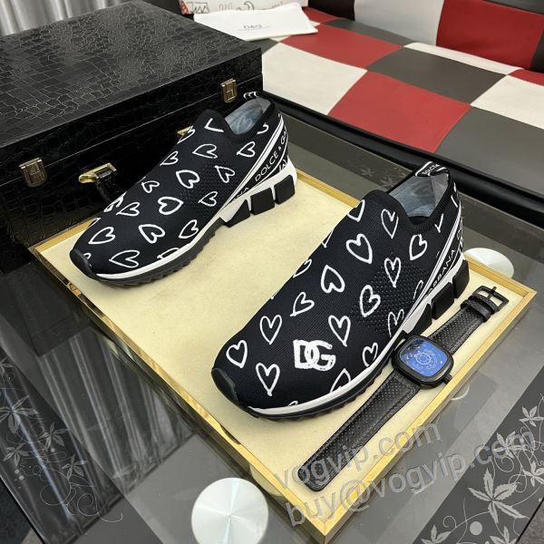 2026新作入荷品質保証 ドルチェ＆ガッバーナ Dolce&Gabbanaブランドスーパーコピー 耐久性に優れ NXIEDG043 スニーカー カジュアルシューズ 2色可選