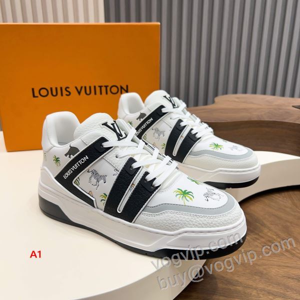 LOUIS VUITTONスーパーコピー 激安 2026高級品 通販 NXIELV039 ルイ ヴィトン スニーカー カジュアルシューズ 5色可選 チノパン 狙える優秀アイテム