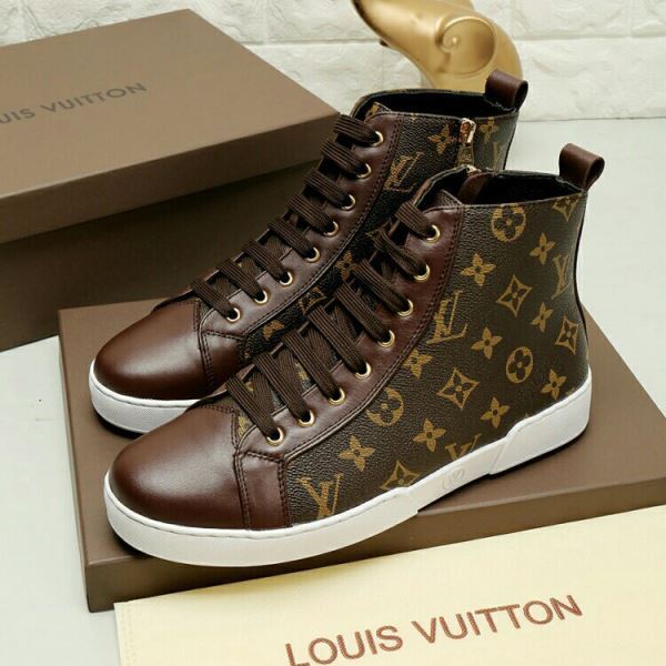 2026高級品 通販 ルイ ヴィトン LOUIS VUITTON NXIELV087 ◆モデル愛用◆ シューズ スニーカー ハイトップシューズ vogブランド コピー 優良店