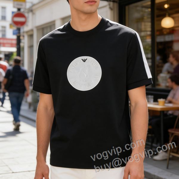 2026春夏 アルマーニ スーパーコピー 激安 お洒落な存在感  NXZAR006 半袖Tシャツ 2色可選