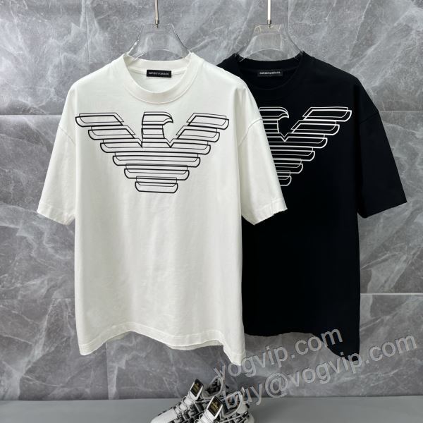 2026年モデル入荷 アルマーニ ブランドスーパーコピー NXZAR010 大絶賛！  半袖Tシャツ 2色可選