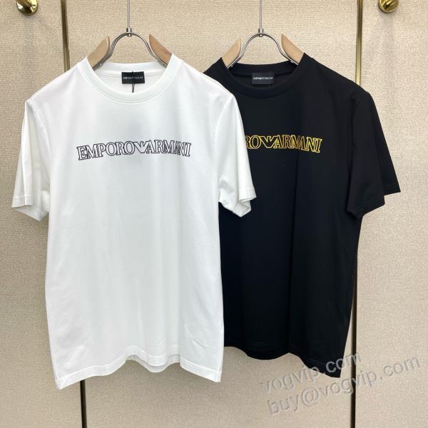 ARMANIスーパーコピー 2026春夏新作 NXZAR025 アルマーニ 半袖Tシャツ 4色可選 人気新品★超特価★