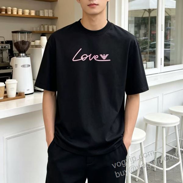 アルマーニ ARMANIコピー ブランド 2026超激得高品質 NXZAR049 半袖Tシャツ 2色可選 チノパン 狙える優秀アイテム