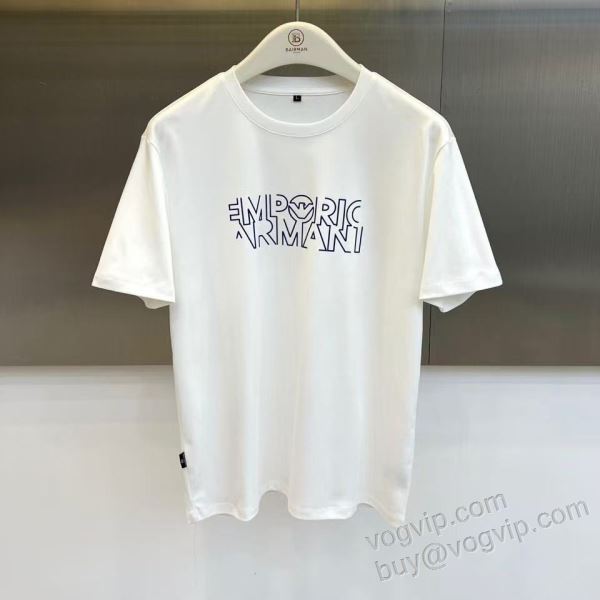 2026超激得高品質 アルマーニ ARMANIスーパーコピー 激安 活用できるアイテム NXZAR051 半袖Tシャツ 2色可選