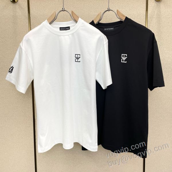 2026爆買い定番人気 アルマーニ ARMANIスーパーコピー 落ち着いた質感 NXZAR054 半袖Tシャツ 2色可選