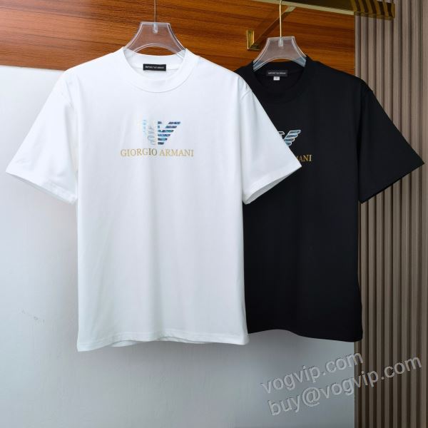 ARMANIブランドスーパーコピー 2026爆買い定番人気 NXZAR055 アルマーニ 半袖Tシャツ 2色可選 定番のアイテム