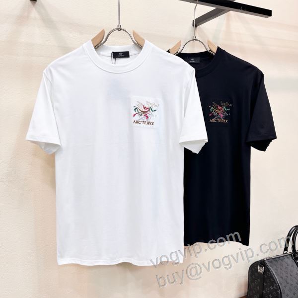 海外セレブ定番愛用 アークテリクス ブランドコピー NXZARC023 半袖Tシャツ 2色可選 2026超人気新品