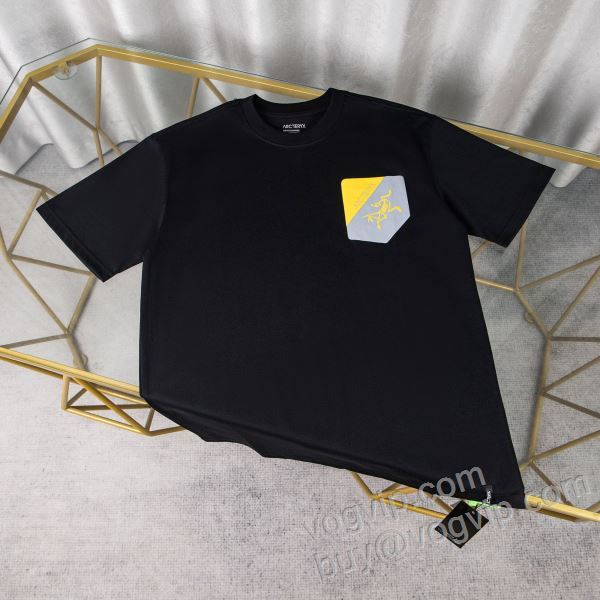 個性的なデザイン アークテリクス ブランド 偽物 通販 NXZARC027 半袖Tシャツ 2色可選 2026爆買い定番人気