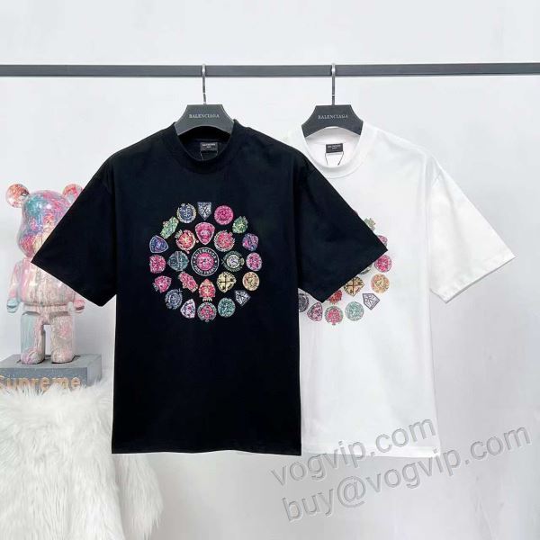 バレンシアガ スーパーコピー 2026最新入荷 NXZBAL009 半袖Tシャツ 2色可選 めちゃくちゃお得