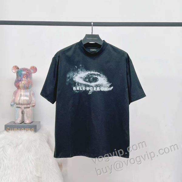 首胸ロゴ バレンシアガ ブランドコピー NXZBAL011 半袖Tシャツ 2026最新入荷