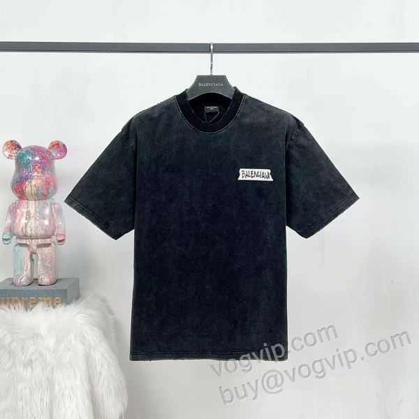 バレンシアガ 2026HOTお買い得 NXZBAL015 半袖Tシャツ 3色可選 BALENCIAGAコピー ブランド ★安心★追跡付