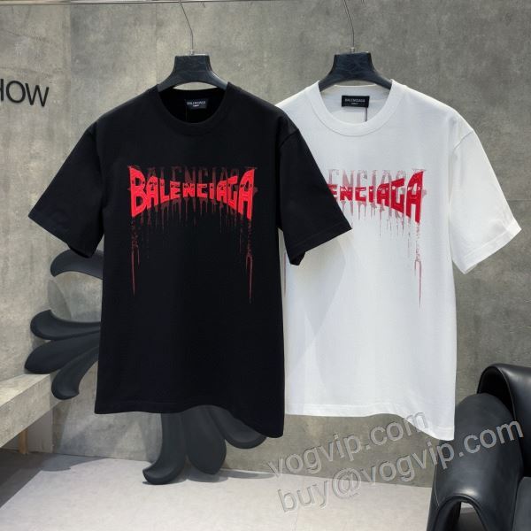 高級感演出 バレンシアガ ブランドコピー NXZBAL023 半袖Tシャツ 2色可選 2026お得人気セール