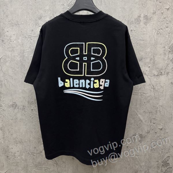 BALENCIAGAコピーブランド 2026春夏新作 NXZBAL040 バレンシアガ 半袖Tシャツ 2色可選 落ち着いた感覚