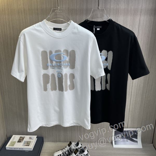 半袖Tシャツ バレンシアガ BALENCIAGA 2026新作入荷セール NXZBAL067 ブランドコピー 2色可選 セレブ愛用の超人気商品