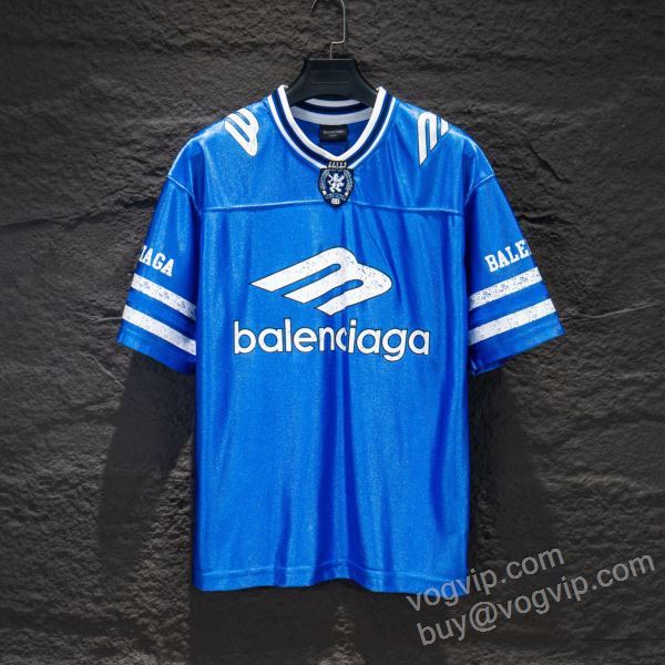バレンシアガ 上品に着こなせ BALENCIAGAスーパーコピー 2026限定セールお買い得 NXZBAL080 半袖Tシャツ 2色可選