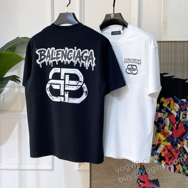 バレンシアガ 売れ筋のいい BALENCIAGAスーパーコピー NXZBAL115 半袖Tシャツ 2色可選 2026春夏季新作