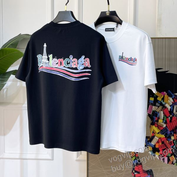 2026年モデル入荷 バレンシアガ BALENCIAGAブランドコピー 圧倒的な高級感 NXZBAL117 半袖Tシャツ 2色可選