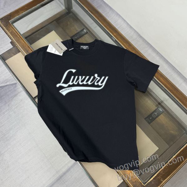 個性的 バレンシアガコピーブランド 2026お買い得本物保証 NXZBAL124 半袖Tシャツ 2色可選