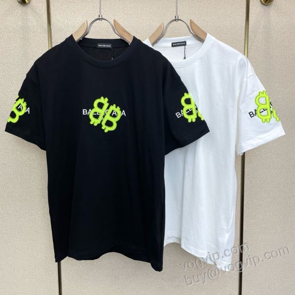 綺麗に決まるフォルム！ バレンシアガブランドコピー 2026爆買い定番人気 NXZBAL128 半袖Tシャツ 2色可選