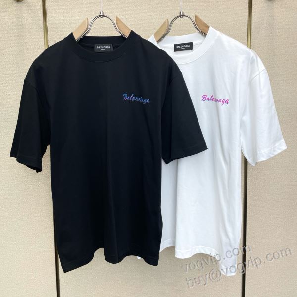 2026爆買い定番人気 バレンシアガ BALENCIAGAブランドコピー NXZBAL129 半袖Tシャツ 2色可選 個性的なデザ